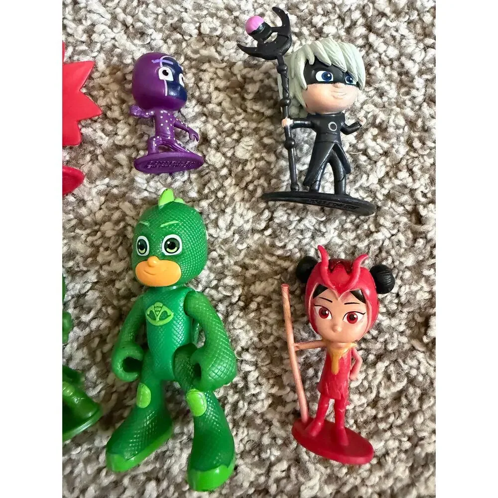 PJ Masks Figure Lot of 9 Catboy Owlette Gekko Romeo Luna Girl An Yu Night Ninja